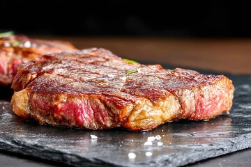 Wagyu steak in the kitchen. Generative Ai