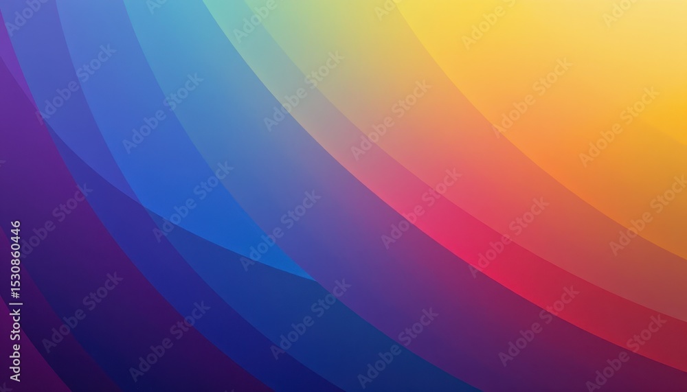 Aufkleber abstract background with diagonal multicolored gradient stripes curved lines in shades of blue purpl