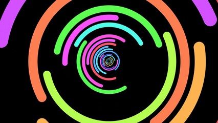 colorful half circles background