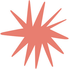 vector illustration of an red pastel abstract shape