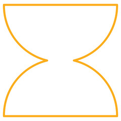 yellow line abstract shape