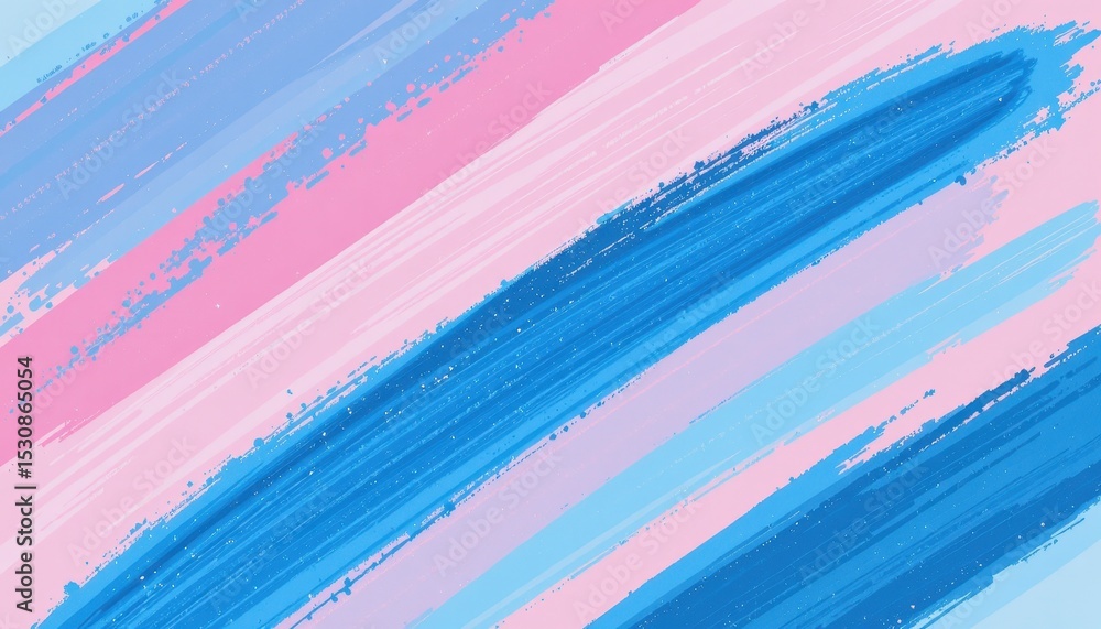 Poster abstract background with diagonal brush strokes in shades of pink and blue the image features textur