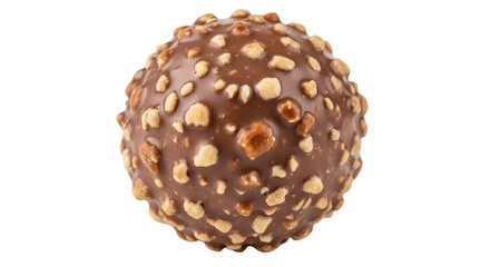 Isolated Chocolate Hazelnut Ball