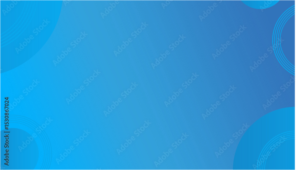 Poster abstract blue gradient background with translucent circles modern design element