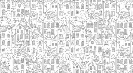 Simple repeating house pattern