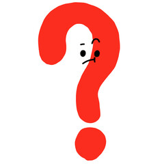 red question mark