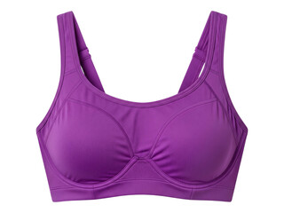 Purple sports bra isolated on transparent background
