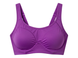 Purple sports bra isolated on transparent background