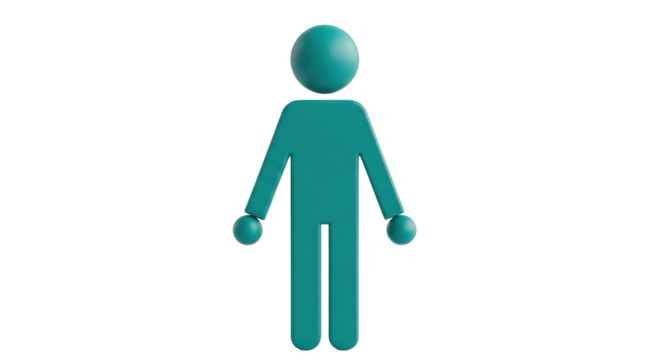 Isolated Human Icon - Powered by Adobe