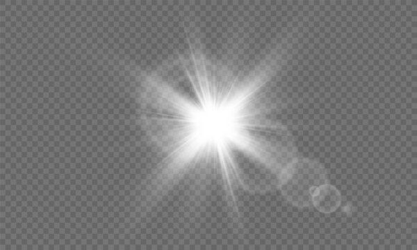 Glow isolated white transparent light effect, sun light with lens flare effect. Sun flush, Overlays, light, Sun, sunrays, transitions, lens flare, light leaks and glare in PNG format. PNG sunlight	