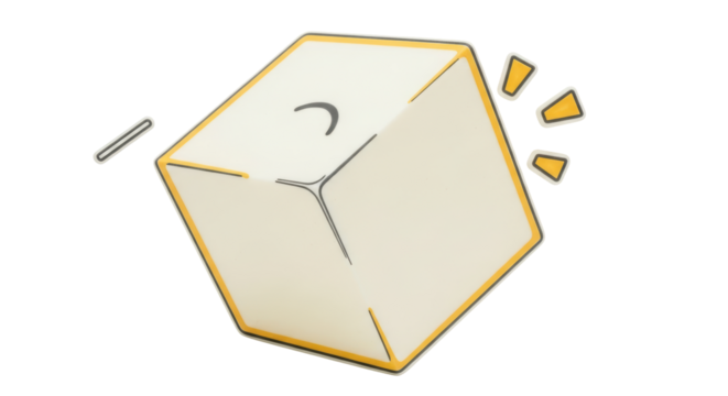 Isolated Dice Cartoon - Powered by Adobe