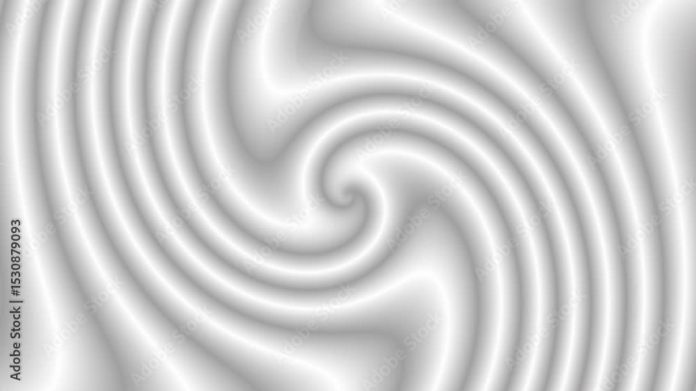 Aufkleber White and grey wave dynamic pattern motion, seamless lines animation with fabric texture design background. Loop spiral background