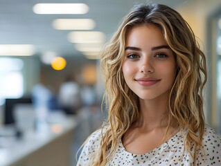 Mature Woman with Long Blonde Hair