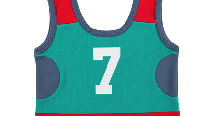 Isolated Kids Sports Vest Number 7