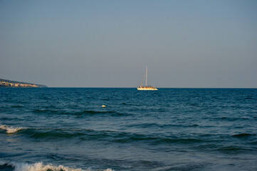 Obraz premium yacht in the sea