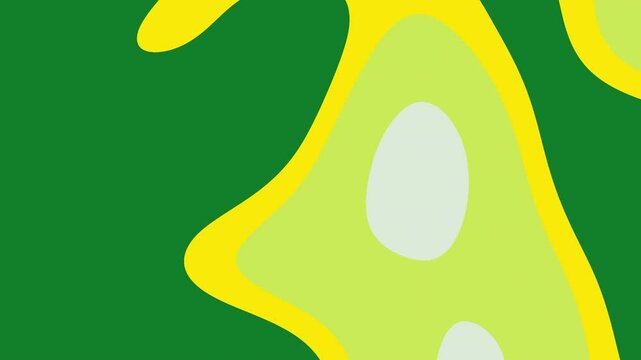 Abstrakcyjny wz&oacute;r w odcieniach zieleni i ż&oacute;łci