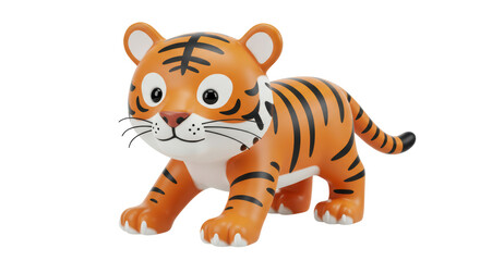 Isolated Cartoon Tiger Cub