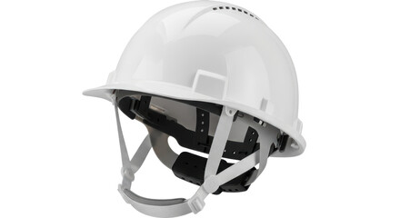 Naklejka premium Isolated White Hard Hat