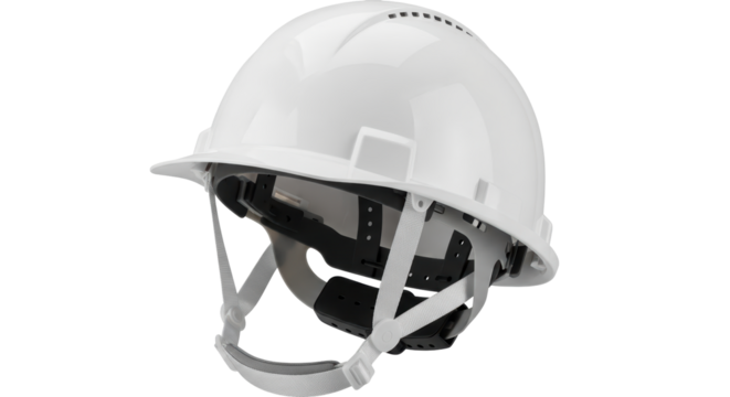 Isolated White Hard Hat