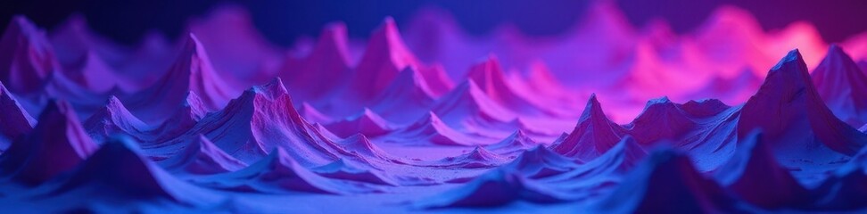 Intricate paper cutouts bathed in purple and blue light, layered, aesthetic