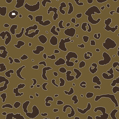 Abstract modern leopard seamless pattern. Animals trendy background. Color decorative vector stock illustration for print, card, postcard, fabric, textile. Modern ornament of stylized skin.