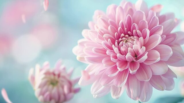 beautiful pink chrysanthemum