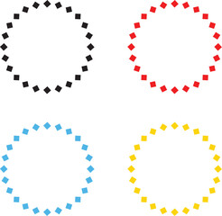 vector set of abstract colorful splashes