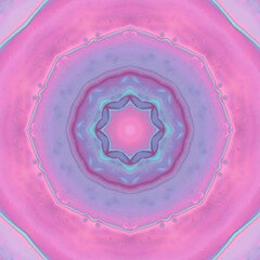 Kaleidoscope Floral Tile – Seamless Pastel Pattern for Sublimation & Journaling (Pink Blue Lavender)