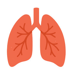 Fototapeta premium medical icon lungs on white background vector Vector medical icon on white background