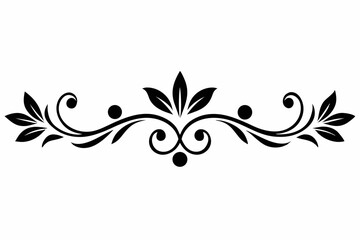 illustration, vector, border - frame, ornate, outline, design element, symbol, single line, calligraphy, cut out, doodle, filigree, horizontal, separation, dividing, scribble, heart shape, decoration,