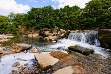 Richmond Falls on the River Swale in North Yorkshire.