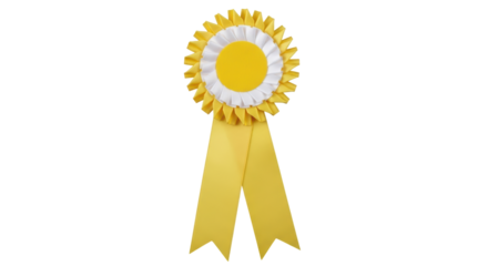 Isolated Yellow Rosette