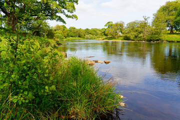 Beside the tranquil waters of the River North Tyne near Hexham.