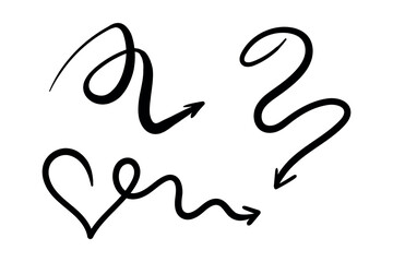 Business element icon in doodle style, arrow, infographic. Isolated vector illustration design. Hand drown business icon. Business idea concept.