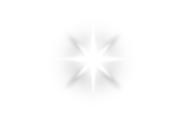 White beautiful light explosion effect with transparent glow radiant burst isolated transparent...