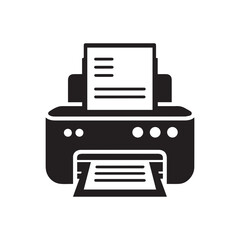 Printer icon Vector illustration.minimalist printer machine icon.