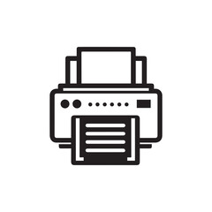 Printer icon Vector illustration.minimalist printer machine icon.