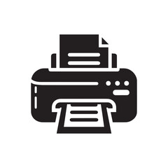 Printer icon Vector illustration.minimalist printer machine icon.