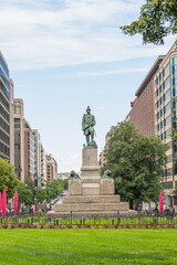 Farragut Square Monument in Washington D.C.