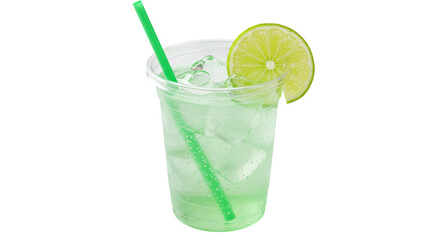 Isolated Lime Soda Drink