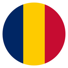 flag of Chad circle