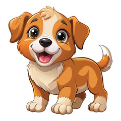 A cute puppies vector
