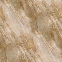 A beige and brown marble surface with layered diagonal veining, natural texture and organic depth.