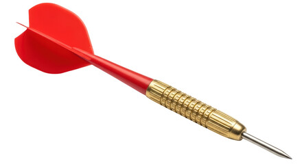 Isolated Dart with Red Flight