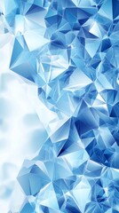 Abstract background with geometric shapes in blue colors. Useful for design, presentations and as background for websites.