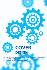 Obraz premium Gear and Cogwheel Cover Design – Abstract Engineering and Technology Concept Vector.