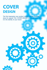 Gear and Cogwheel Cover Design – Abstract Engineering and Technology Concept Vector.