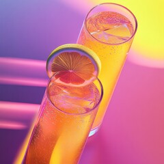 Vibrant Modern Drinks in Cinematic Style