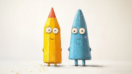 Whimsical Hand-Drawn Characters for Children's Book