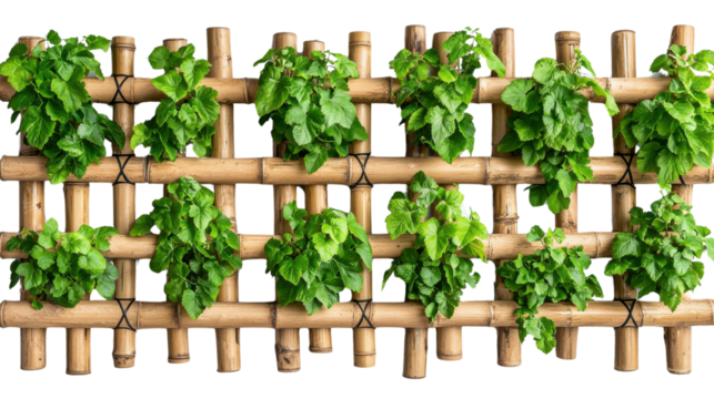 A lush vertical garden wall displaying a variety of healthy vibrant plants and herbs growing in a natural eco friendly arrangement